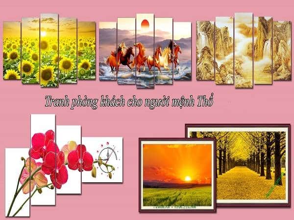 Gợi ý mẫu tranh phong thuỷ cho người mệnh Thổ