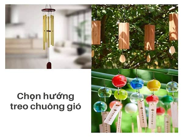 Vị trí treo chuông gió